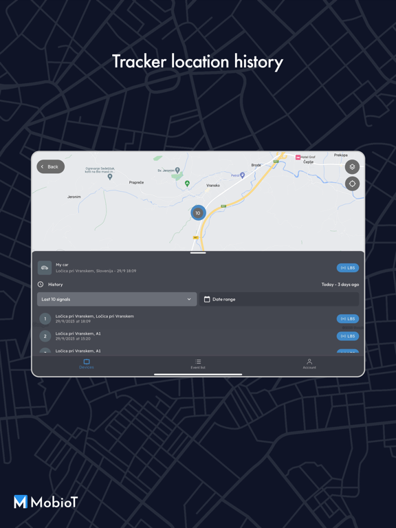 MobioT iPad screenshot 3 - Navigation app