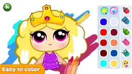 glitter dolls coloring book iphone screenshot 1