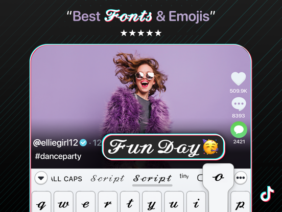 Fonts iPad screenshot 1 - Utilities app