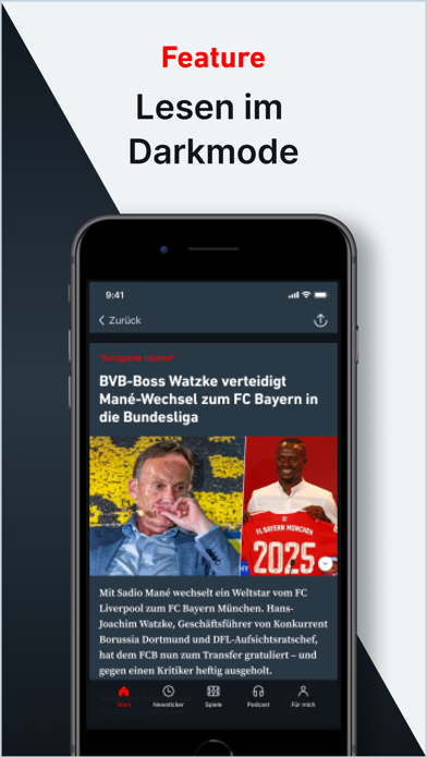 Sportbuzzer - Fussball News Screenshot