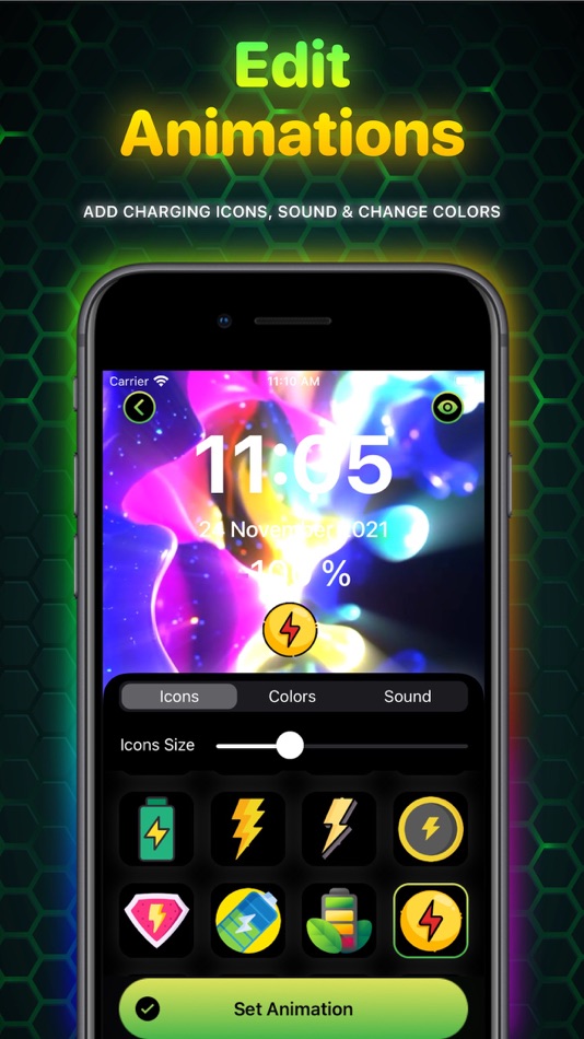 #3. Ampere: Charging Animation App (iOS) 由: Uladzislau Yanushka
