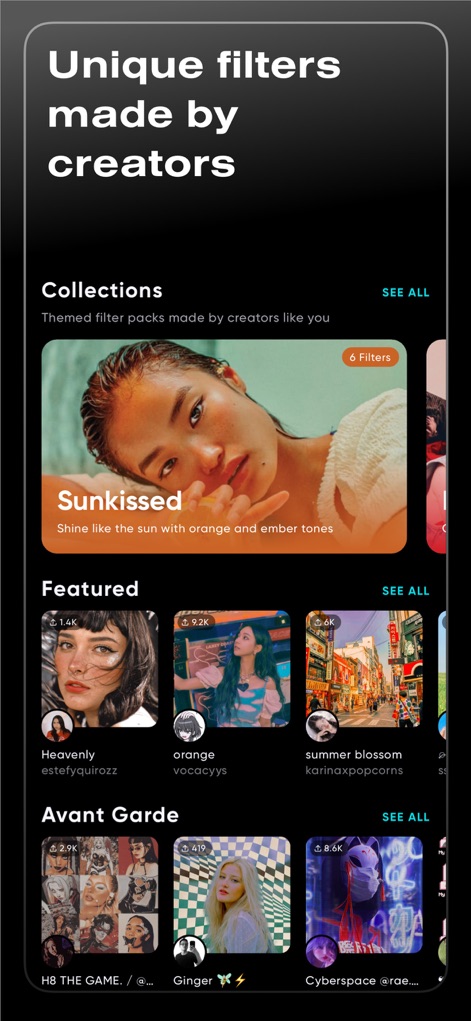 Polarr: Photo Filters & Editor - Creator Filter Collections