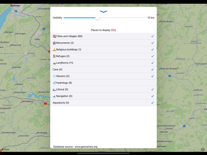 Azimuth - Orientation table