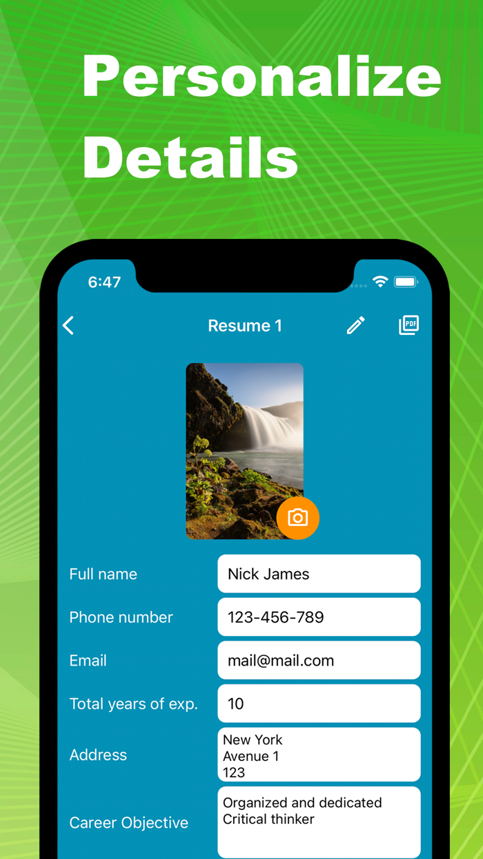 Easy Resume Maker CV