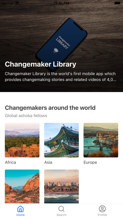 Changemaker Library Screenshot