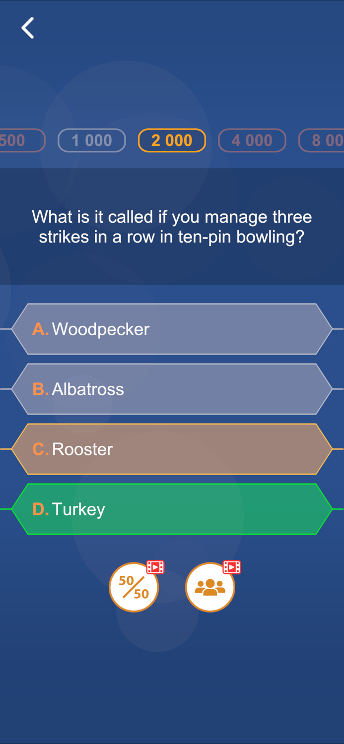 Millionaire Simple Quiz