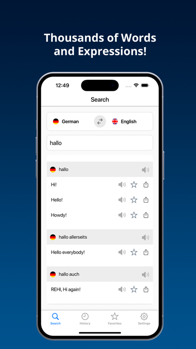 English German Dictionary + Screenshot
