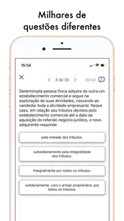simulados oab - prova e teste iphone screenshot 2