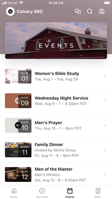 Calvary Chapel SBD Screenshot