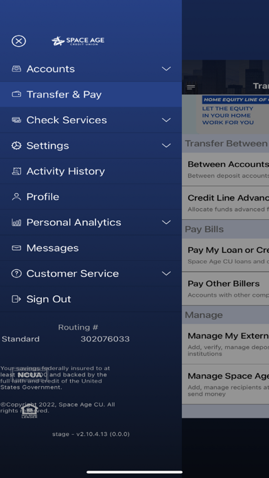 Space Age Federal Credit Union Screenshot
