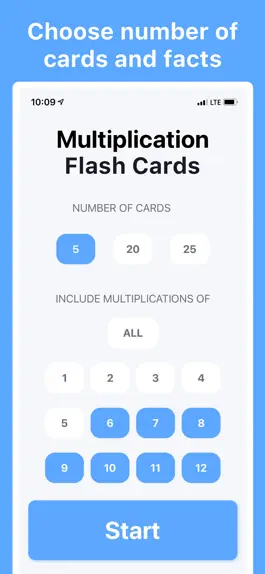 Game screenshot Multiplication Flash Cards Set mod apk