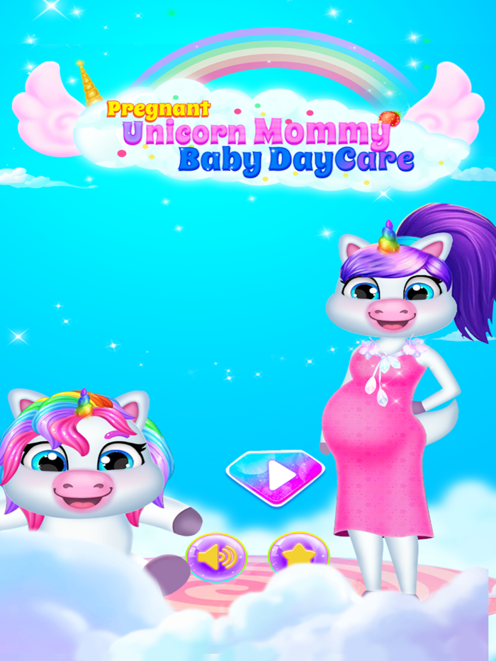 Unicorn Pregnant Mommy Daycare
