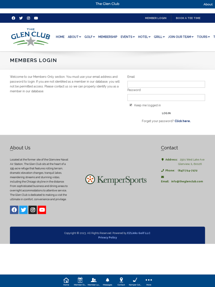 The Glen Club Member App