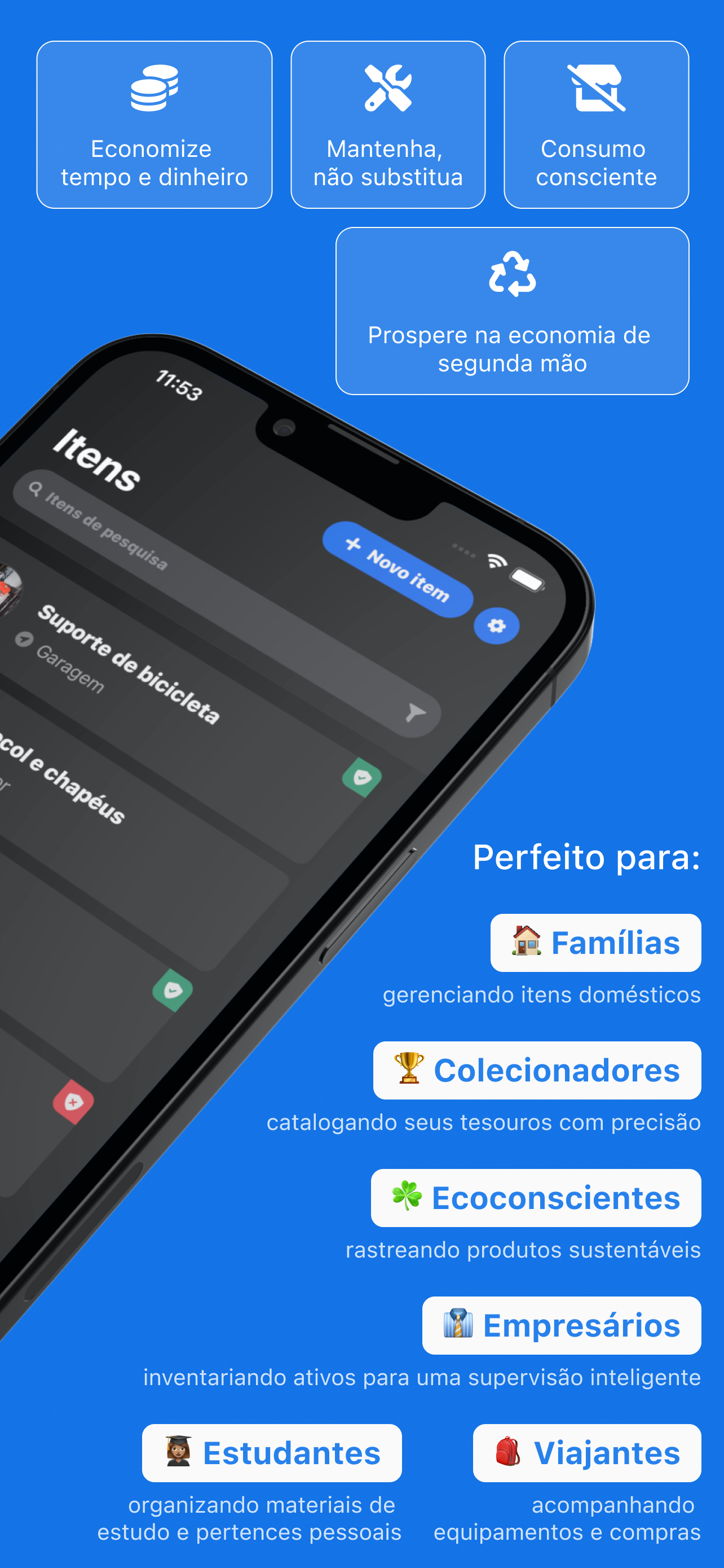 Itemido: home Inventário