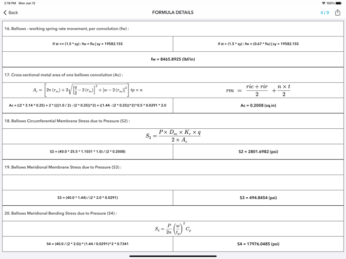 Bellows Design Software