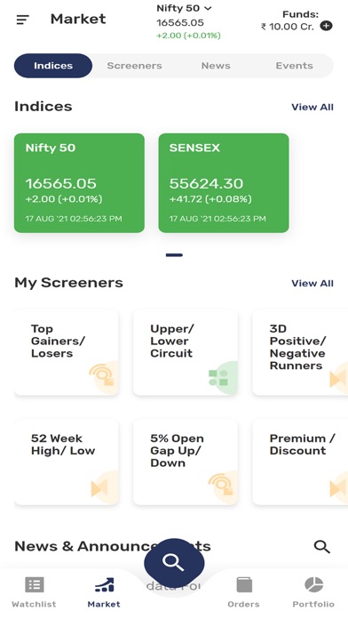 Elara Capital Mobile Trading Screenshot