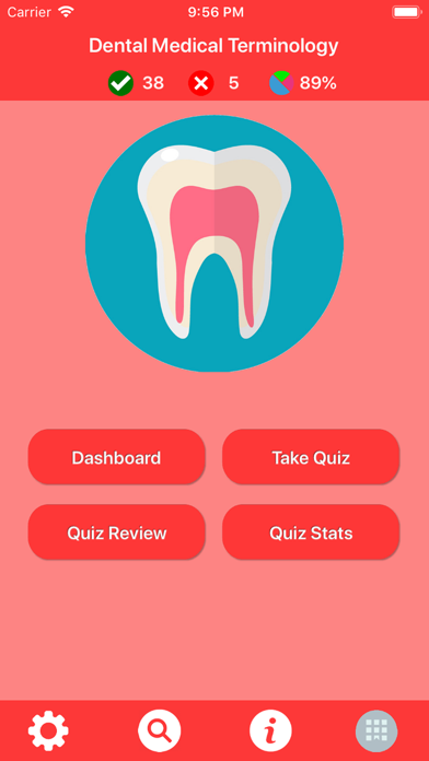 Dental Medical Terms Quiz Screenshot