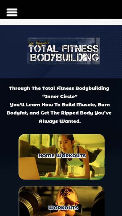 Total Fitness Bodybuilding App Screenshot