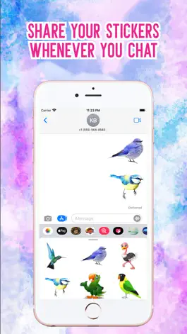 Game screenshot Watercolor Birds Stickers! hack
