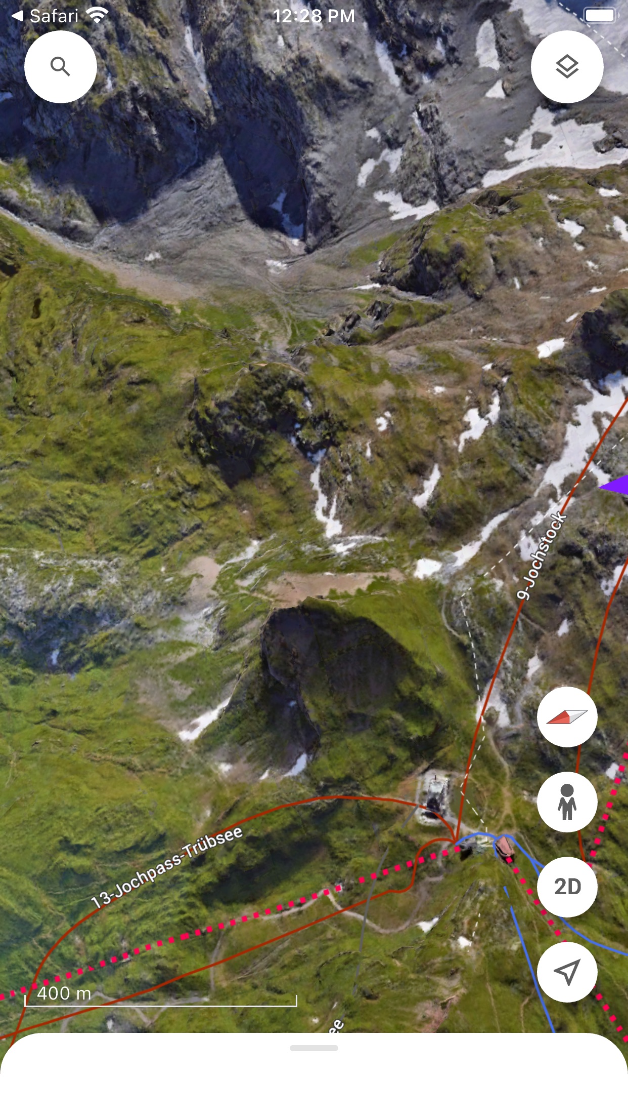 Screenshot do app Google Earth