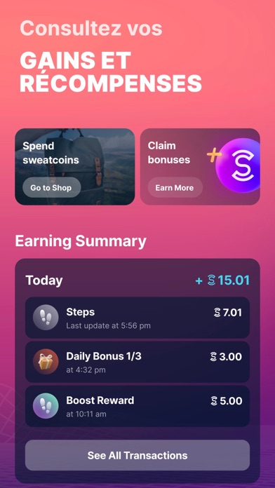 Sweatcoin: Podomètre & Marche Sweatcoin: Podomètre & Marche