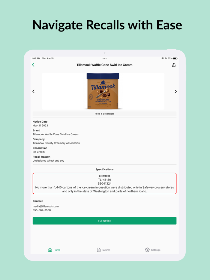 Recall Pal Food Safety Alerts