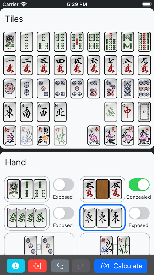 #1. Mahjong Points Calculator (iOS) Podle: Olaf Neumann