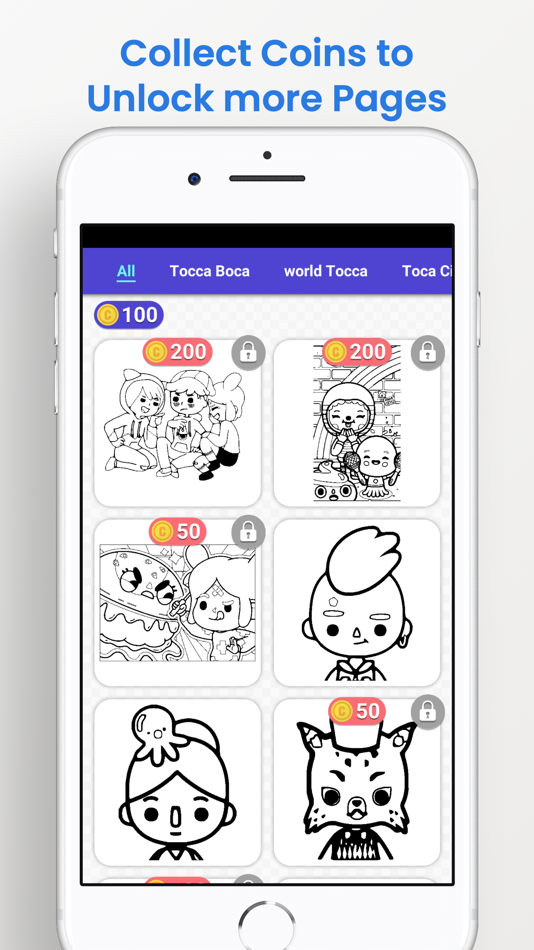 #4. Tocca Coloring By Number (iOS) By: Ismail FEKHARI MELLAK