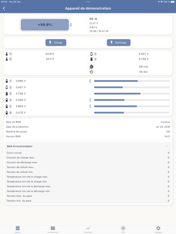 Screenshot #6 pour SmartBMS Utility