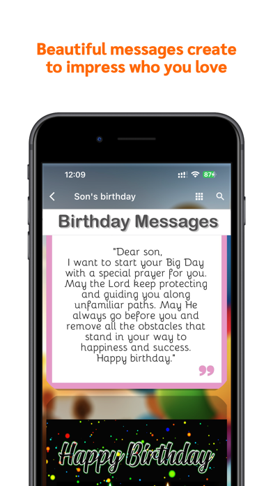 Birthday Messages Cards Wishes Screenshot 4 - AppWisp.com Birthday Messages Cards Wishes Screenshot 4 - AppWisp.com