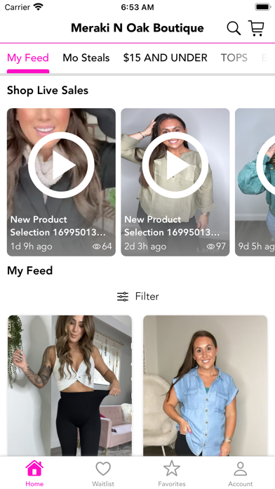 Meraki N Oak Boutique Screenshot