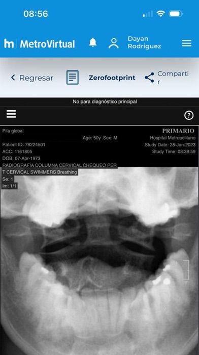 MetroVirtual Pacientes Screenshot