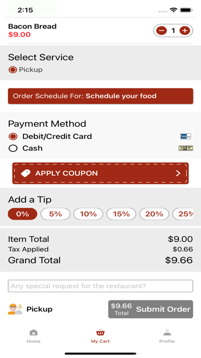 Brick Oven Pizza-Restaurant Screenshot