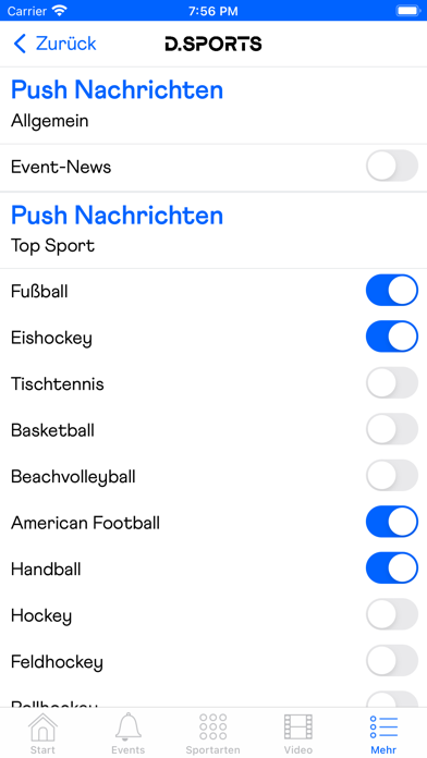 D.SPORTS Screenshot