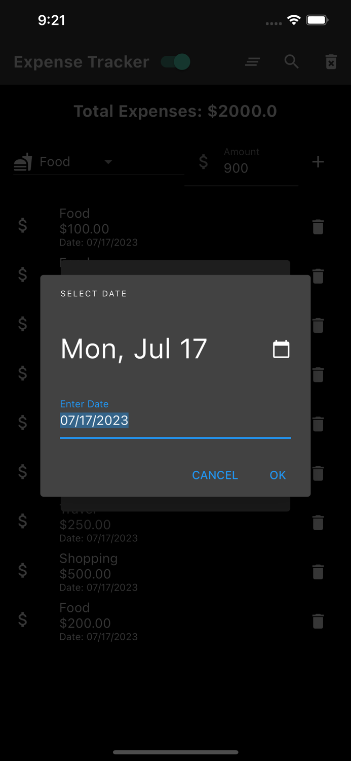 Daily Expenses Calculator
