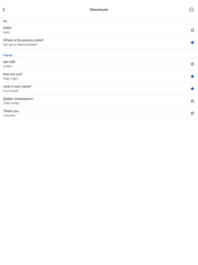 Google Fordító az App Store-ban