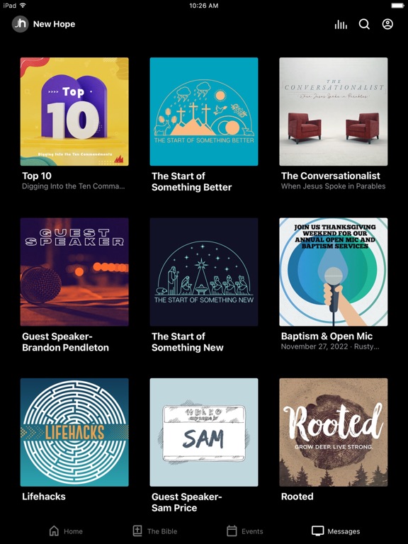 New Hope Church Lorton iPad screenshot 3 - Lifestyle app