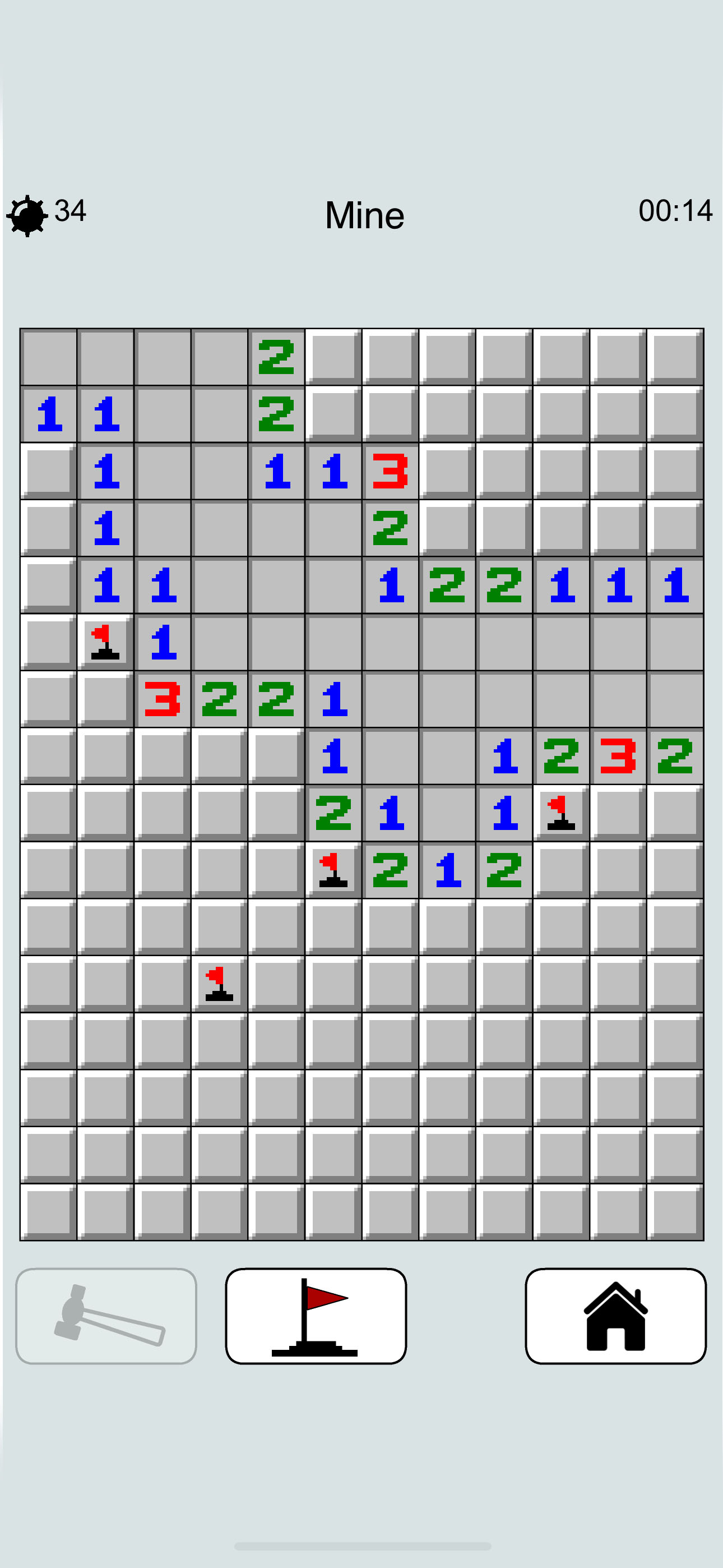 Mine Detector - classic puzzle
