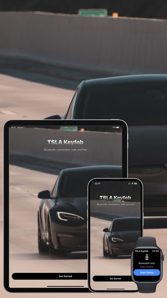#1. TSLA Keyfob - for Watch, Phone (iOS) 由: 治明 黄