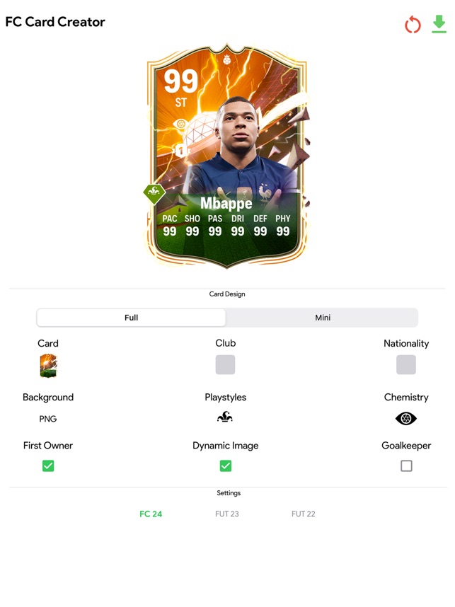 FC 24 Card Creator on the App Store