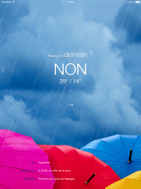 Screenshot #5 pour Pleuvra-t-il? (Will it Rain?)