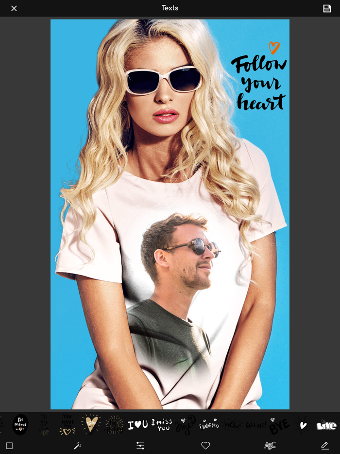 Photo on T-Shirt Design App