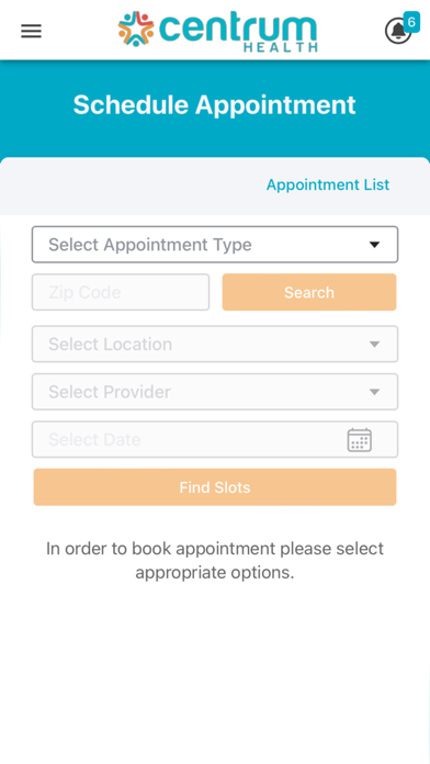 Centrum Health Screenshot