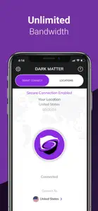 DarkMatter VPN screenshot #3 for iPhone