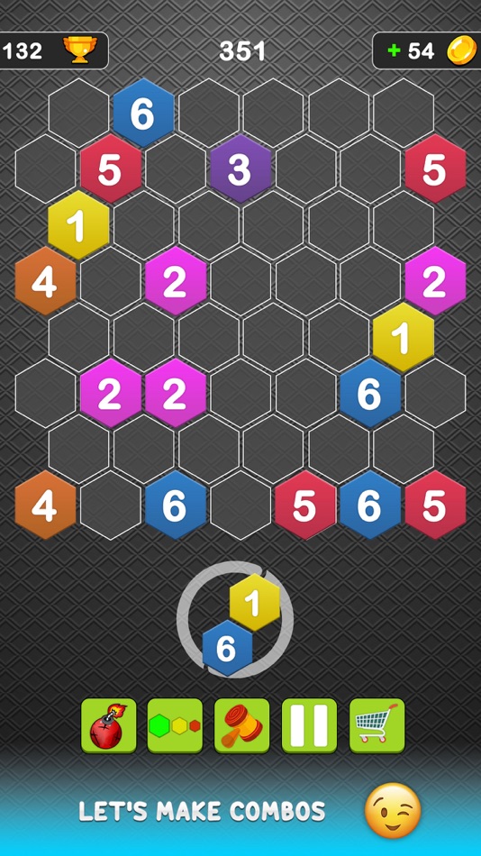 #1. Hexa Merge Puzzle (iOS) 由: Muhammad Kamran Afzal
