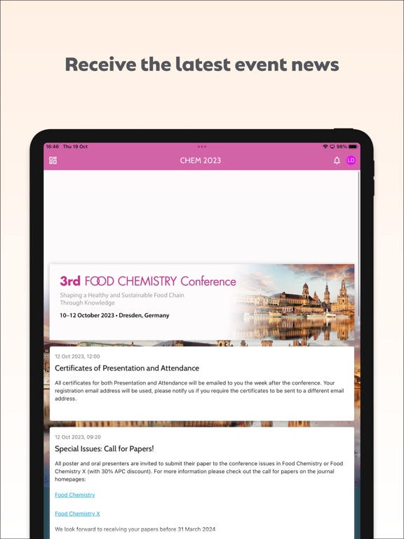 Screenshot #5 pour Elsevier Conferences App