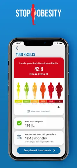 Game screenshot StopObesityApp hack