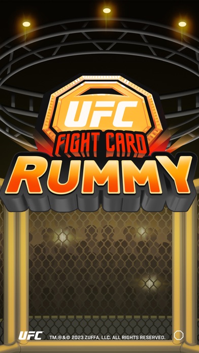 UFC Fight Card Rummy Screenshot