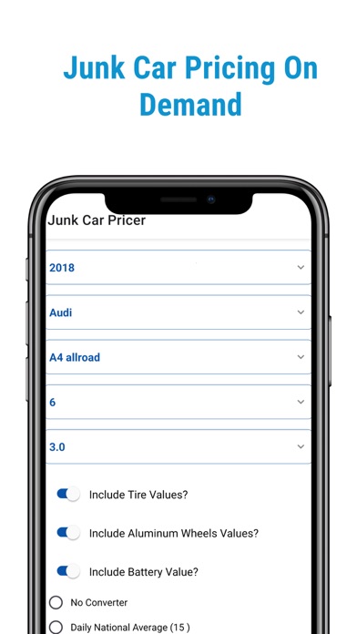 Junk Car Pricer Screenshot