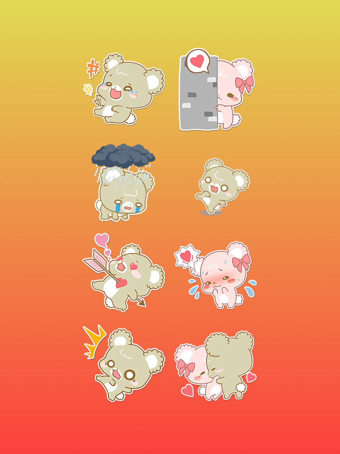 Sweet sugar cubs Stickers